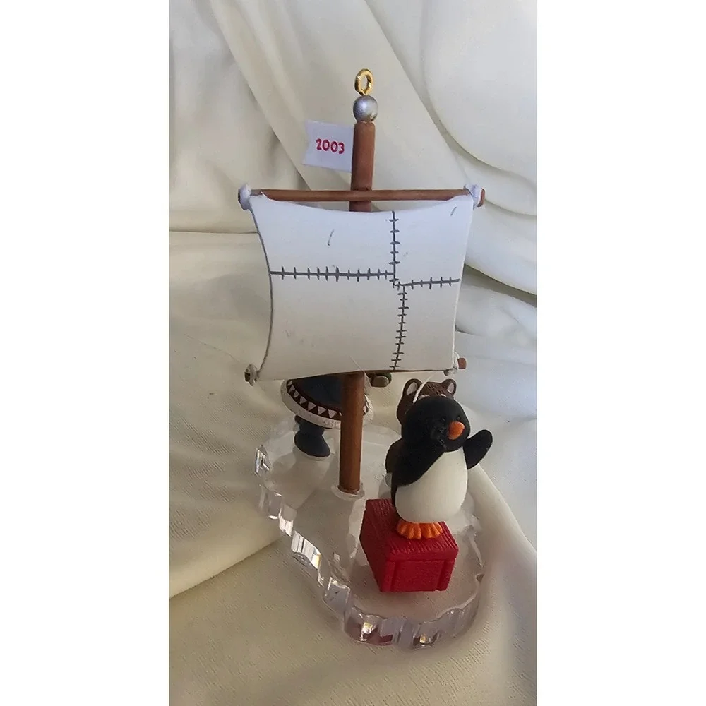 VTG Hallmark Keepsake 2003 Yacht Club Ornament Frosty Friends Arctic Penguin